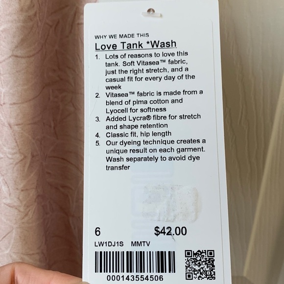 NWT lululemon love tank wash MMTV - Picture 5 of 10